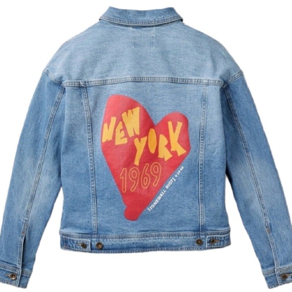 Take Pride Jackets & Blazers - PRIDE-INSPIRED Adult Artist Design New York 1969 Denim Jacket XXL NWT